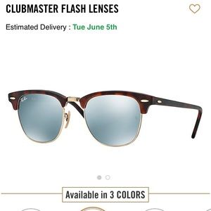 Ray Ban Clubmasters w/ FLASH lens